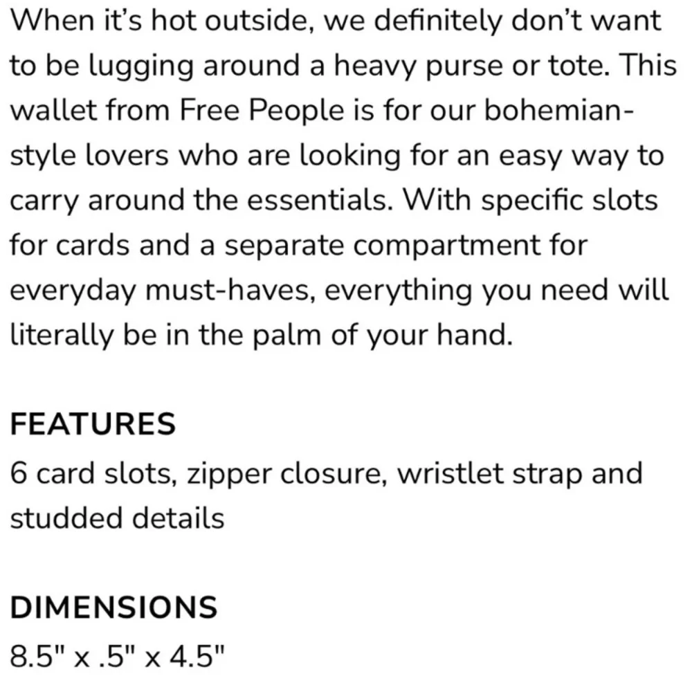 Free People Distressed Vegan Brown Wallet Wristlet - Picture 10 of 11